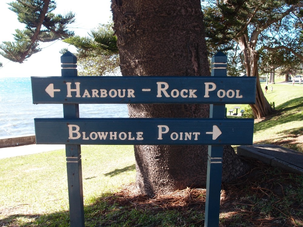 Kiama Blowhole Sign