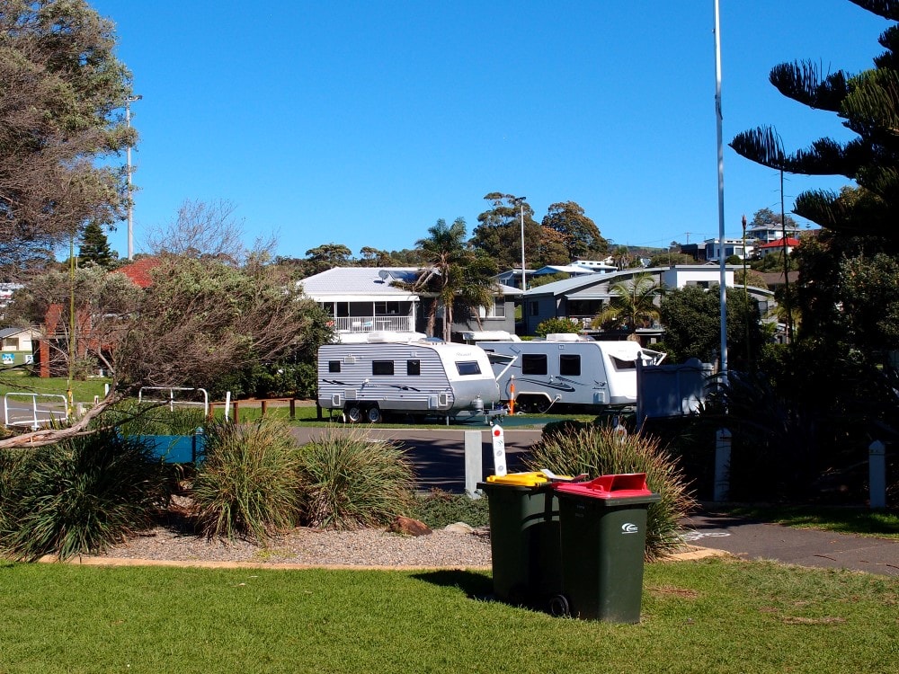 Kendalls Beach holiday park bring your own caravan