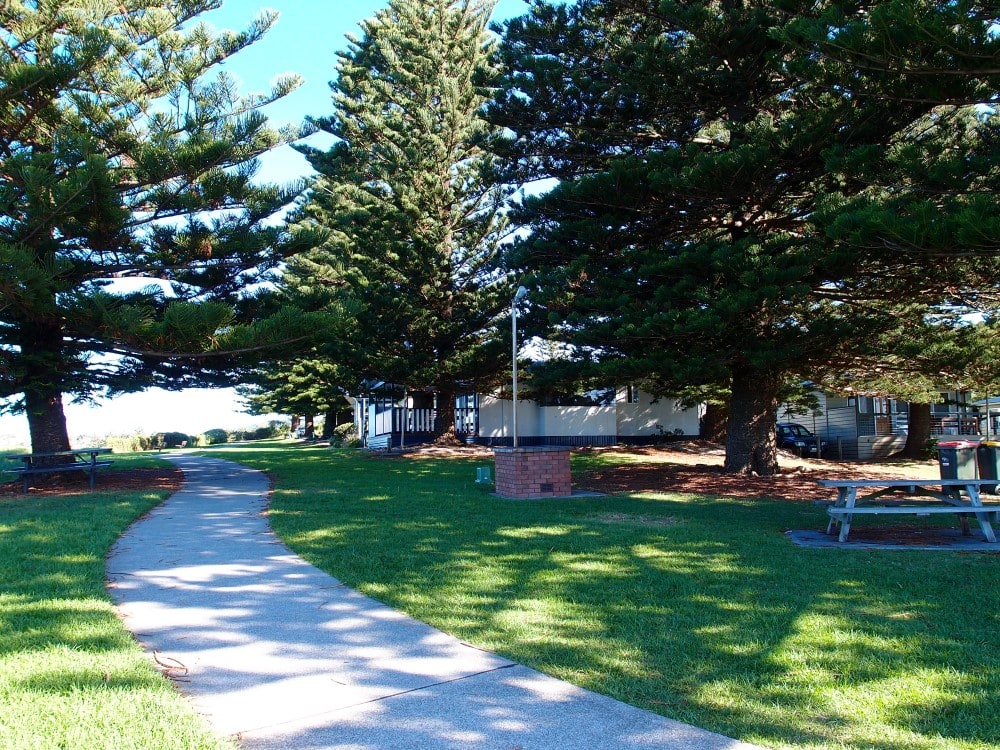 Surf Beach holiday park is located at the Kiama Surf Beach