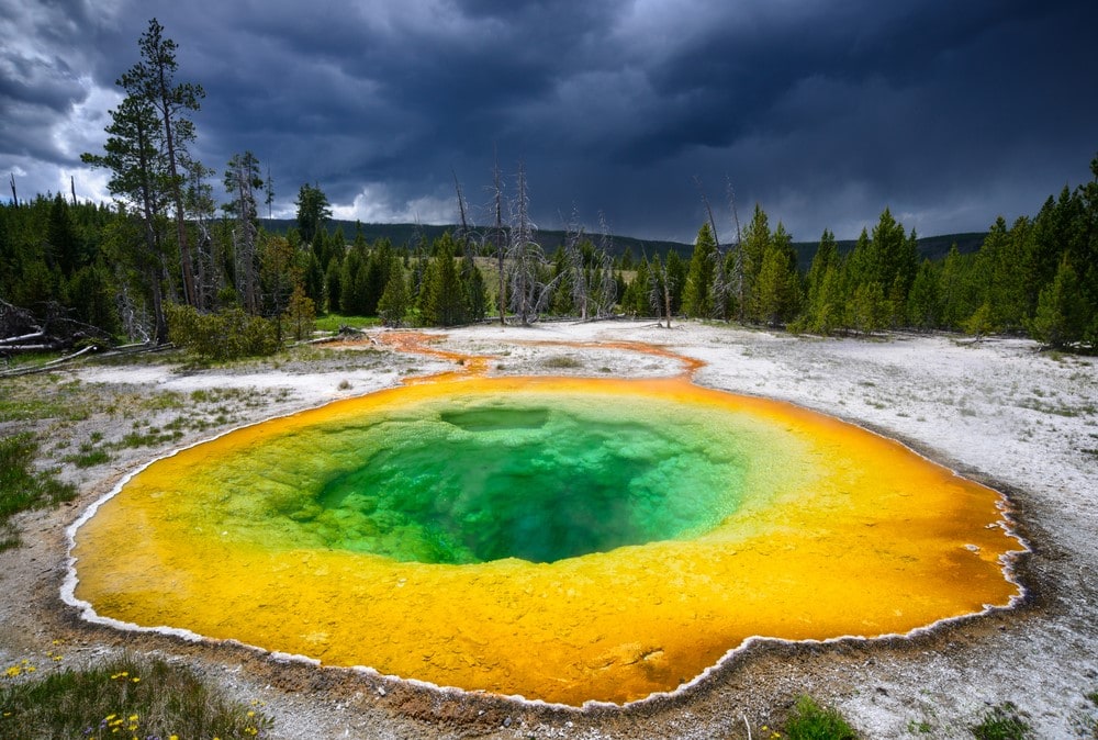 Places to travel on a budget Yellowstone, USA