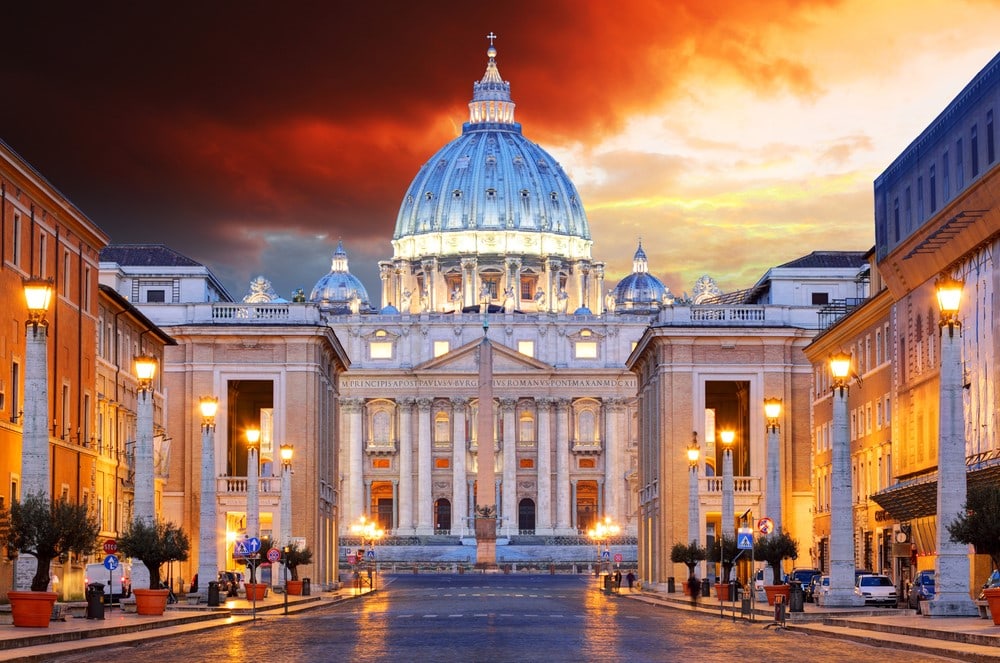 Destinations from films and TV Vatican City