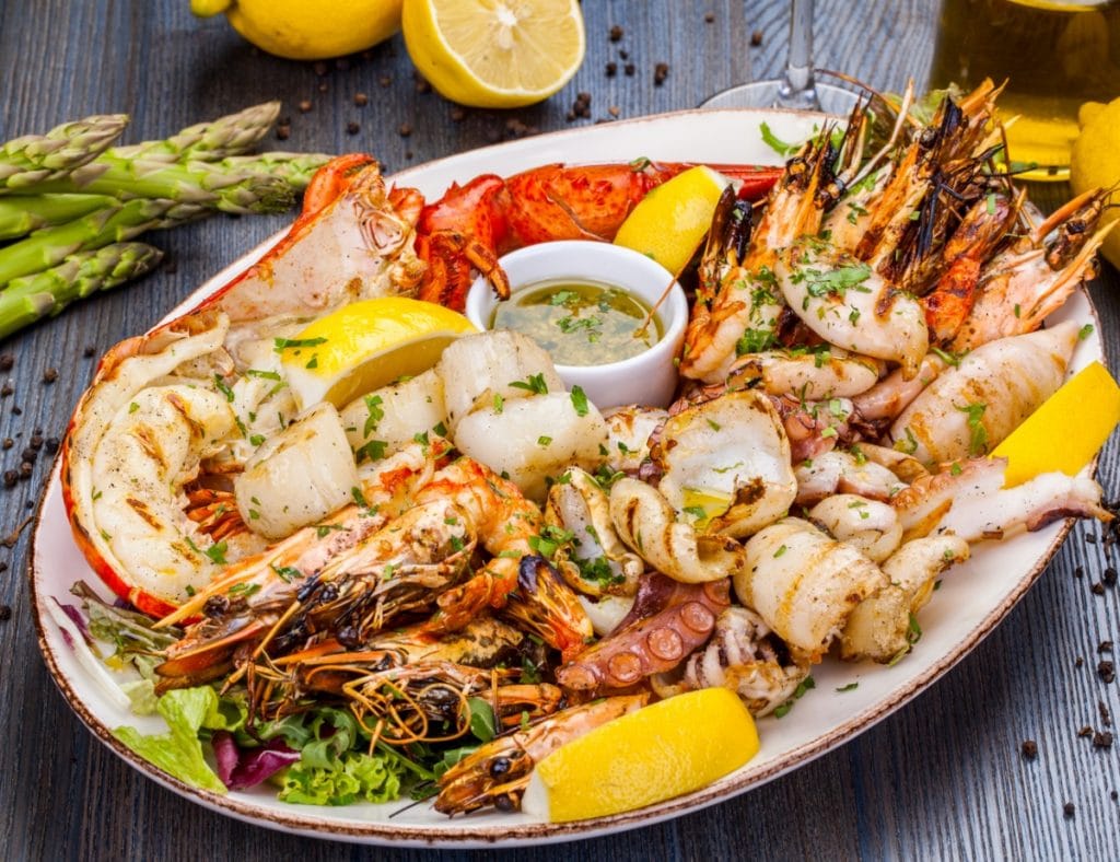 Seafood platter