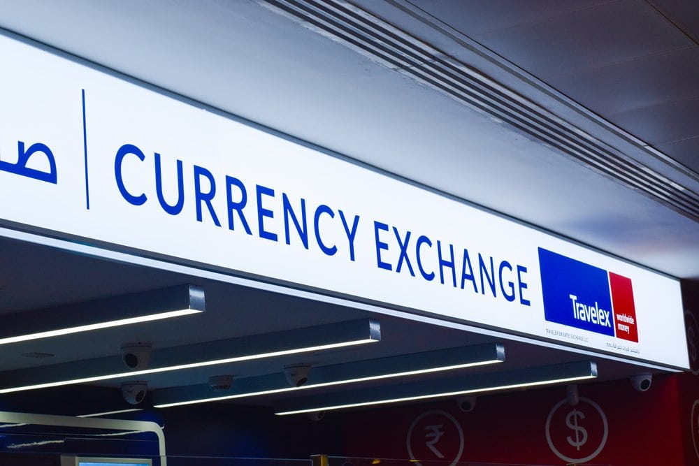 Foreign exchange counter