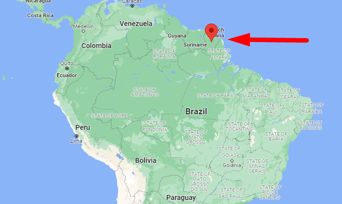 French Guiana Location