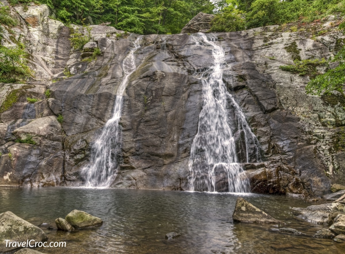 Lower Whiteoak Falls in Whiteoak Canyon of the Shenandoah National Park