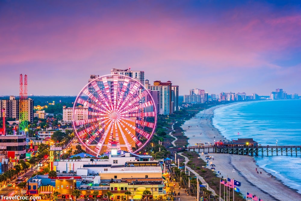 Myrtle Beach, South Carolina, USA city skyline - Things To Do In Myrtle Beach In November