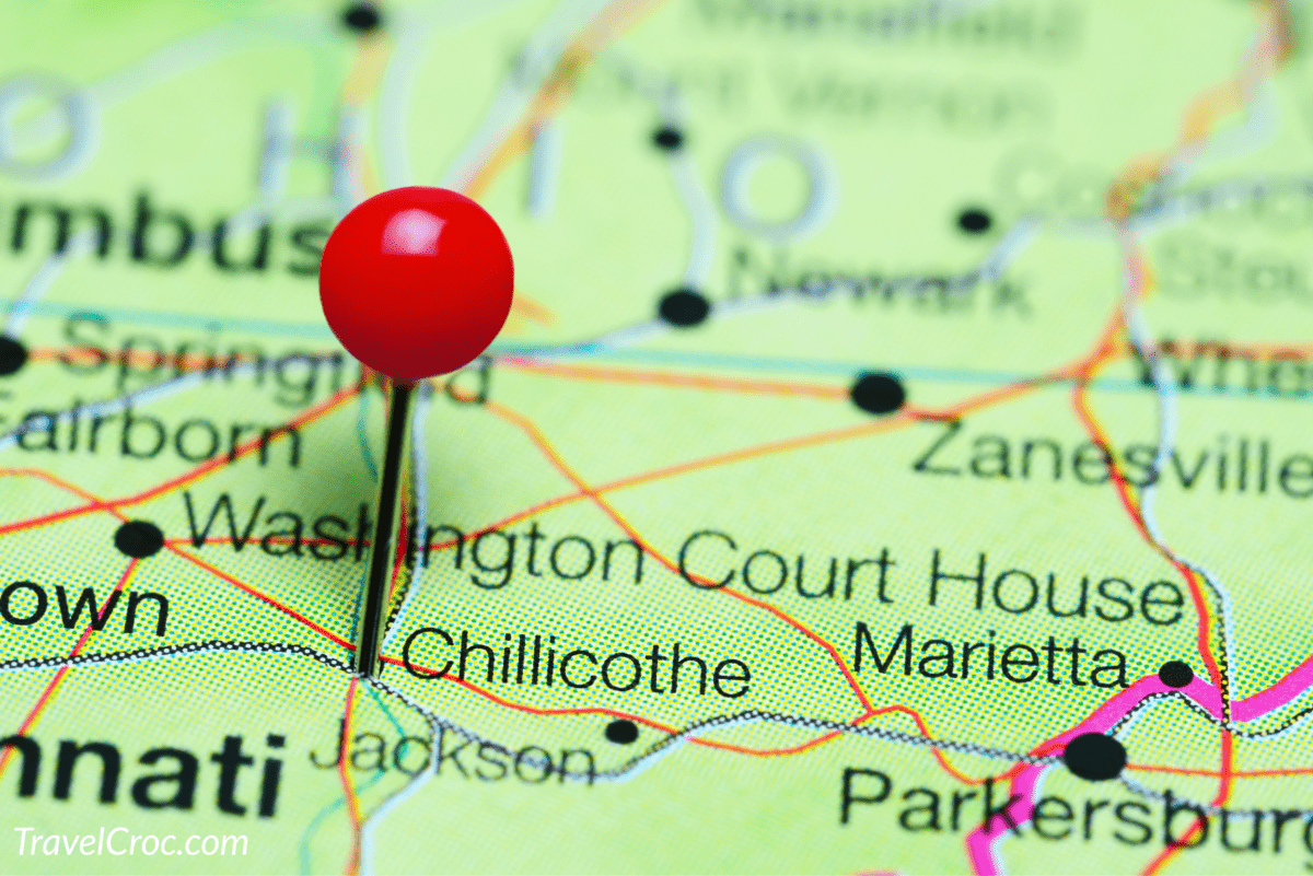 Pinned Map of Chillicothe Ohio