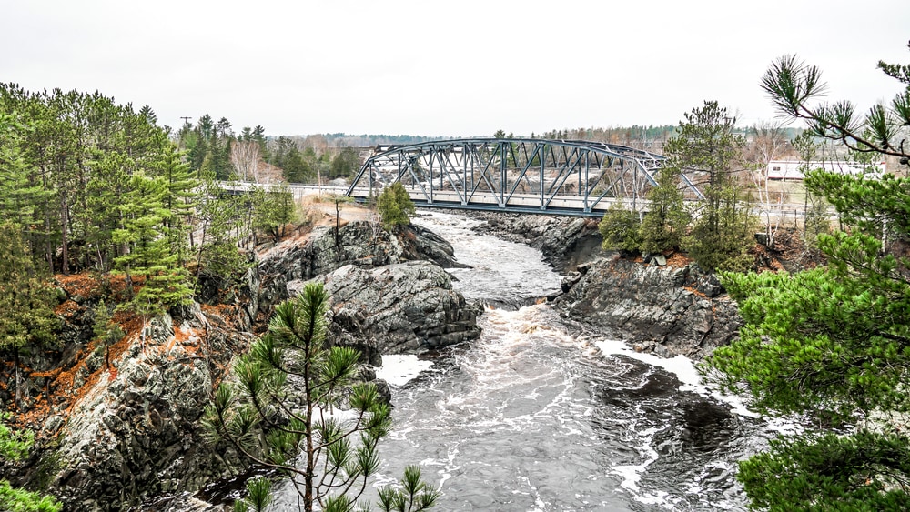 River flowing in Jay Cooke State Park, Minnesota
