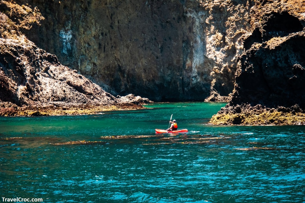 Sea Kayaking at Santa Cruz Island - Channel Islands National Park - Kayaking in San Diego Caves