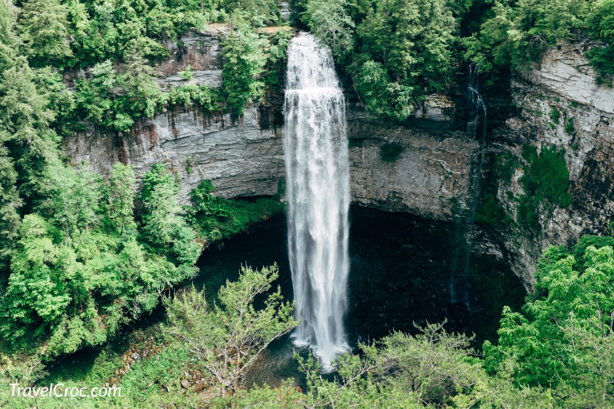 beautiful Fall Creek Falls waterfall in Spencer, Tennessee