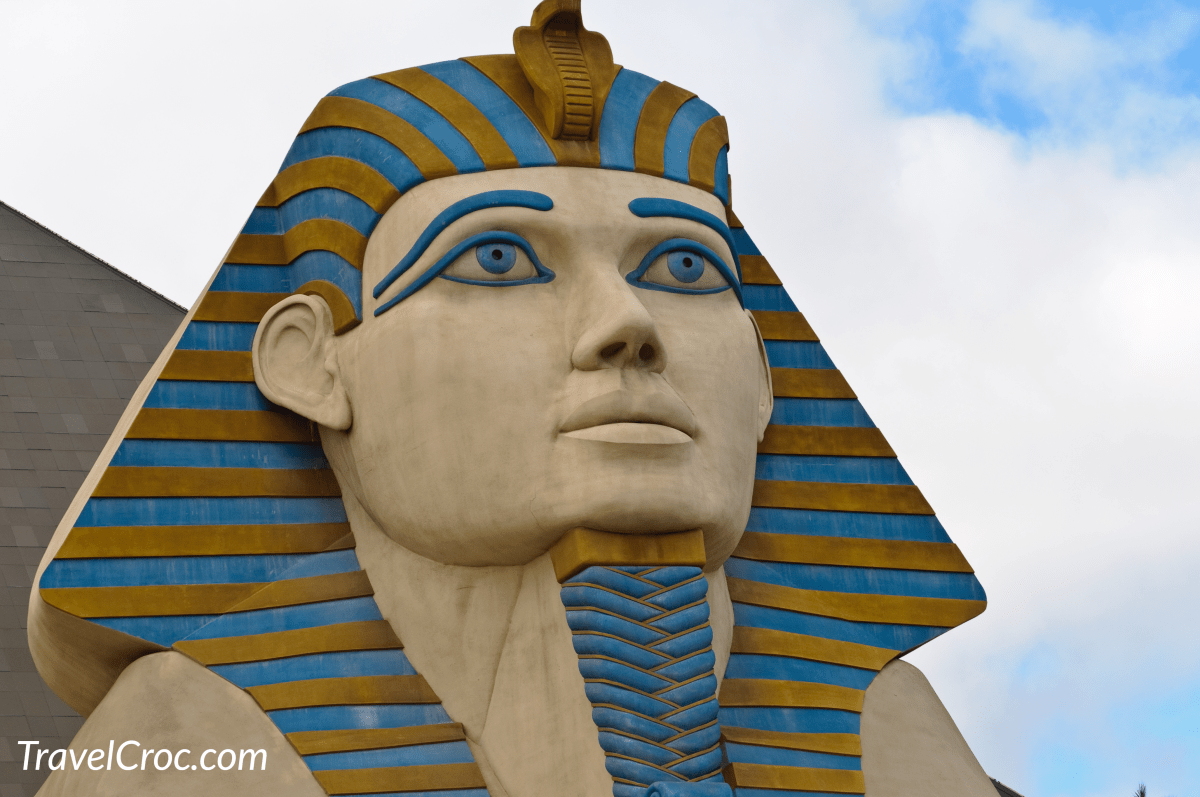 Sphinx located outside Luxor hotel