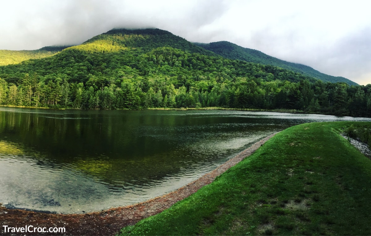 Beautiful view of Mt Equinox and Equinox Pond