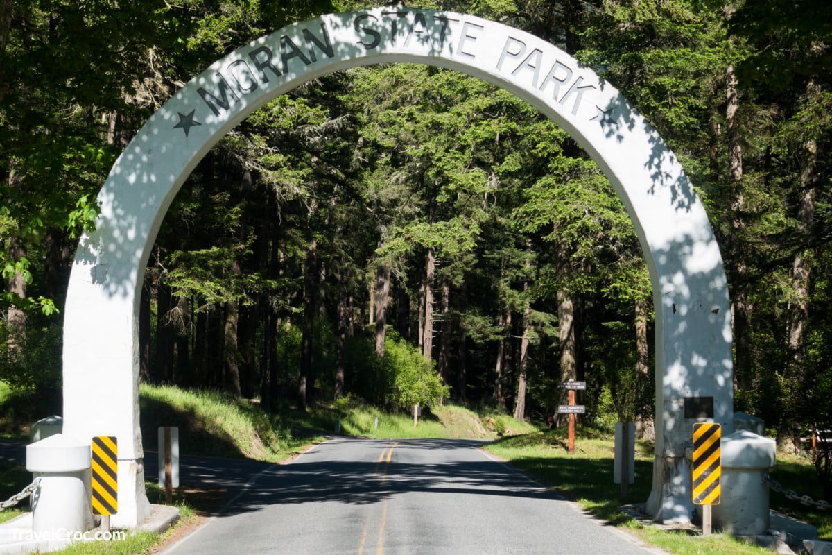 Entrance Arch at Moran State Park on Orcas Island
