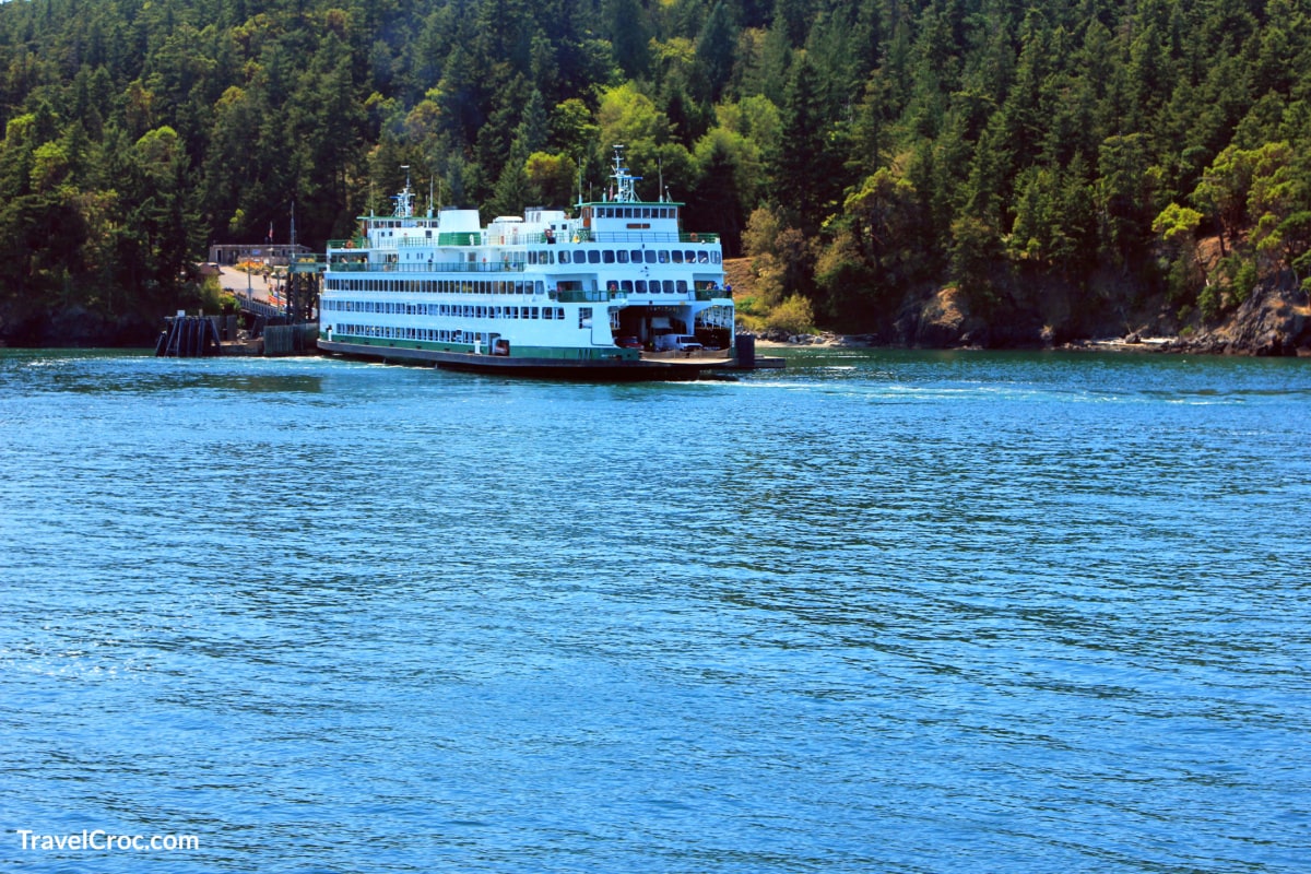 Ferry boat in the San Juan Islands, Washington