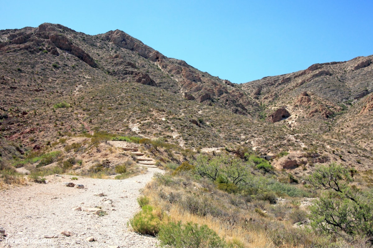 Franklin Mountains State Park hiking trail in El Paso 