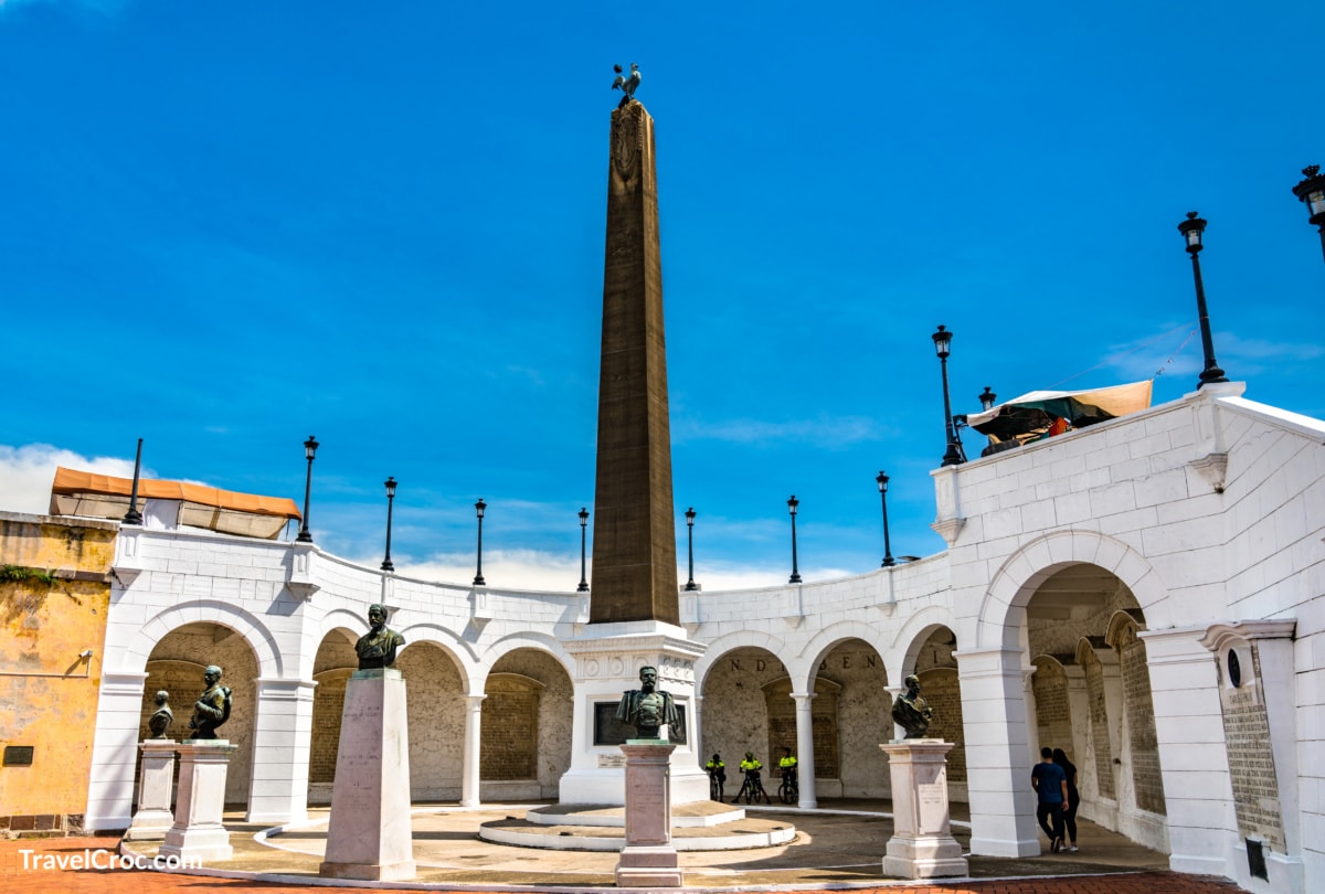 Las Bovedas Monument in Casco Viejo, Panama City