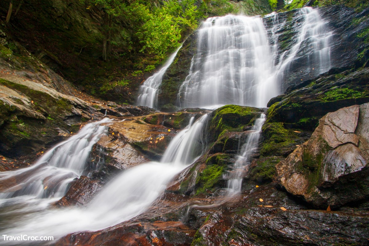 Majestic Moss Glen Falls near Stowe, Vermont