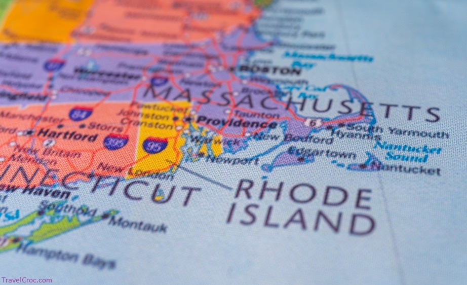 Rhode Island Map - Best beaches in Rhode Island