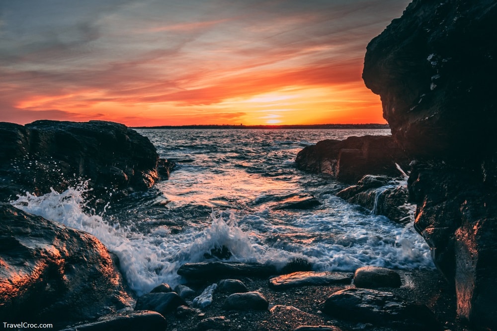 Sunset in Jamestown Rhode Island - Things to do in Rhode Island