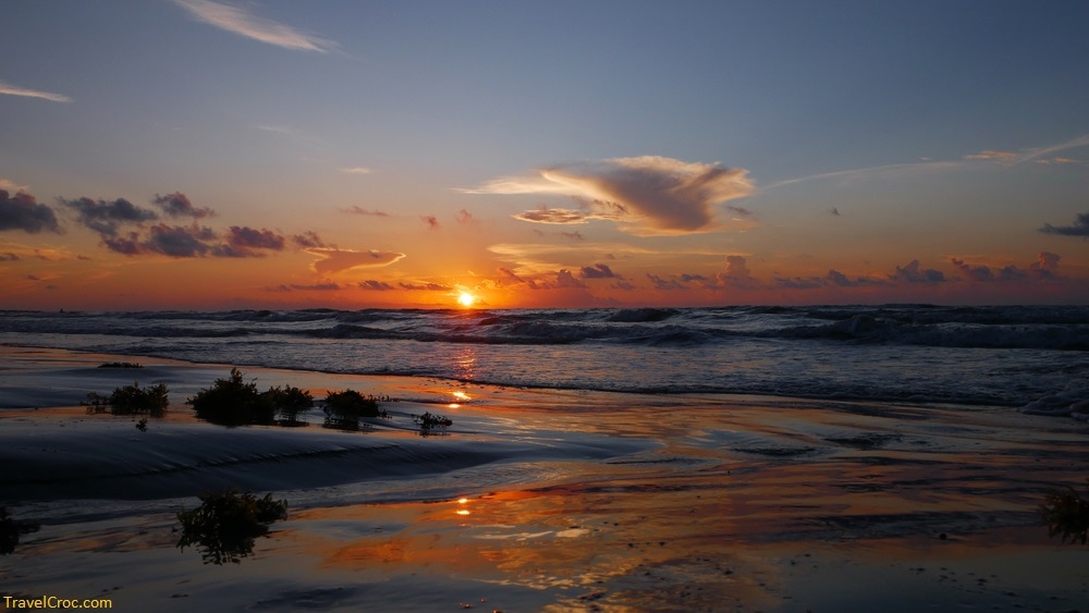 Surfside, Texas Gulf Coast sunrise - Closest beach to Dallas, Texas