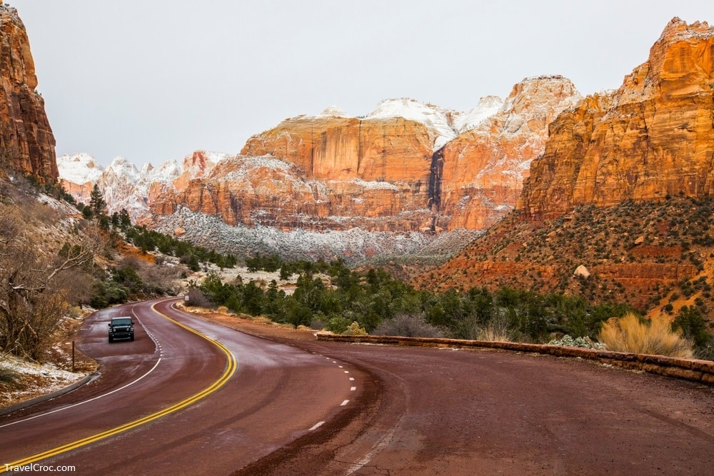Winter in Zion National Park, United States Of America - Best time to go for a drive to Zion National Park