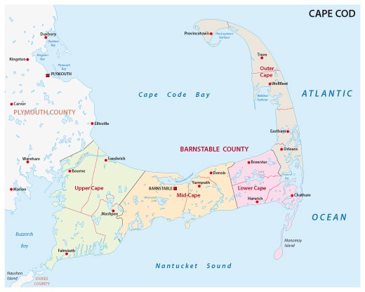 Best time to visit Cape Cod - Cape Cod Map