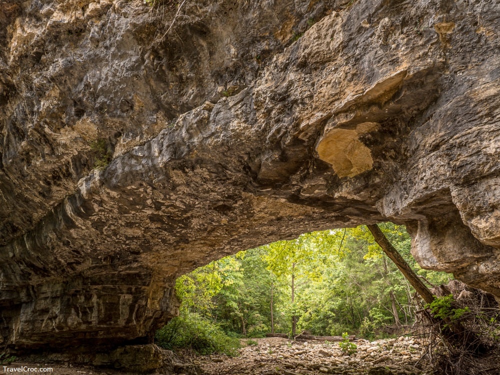 Rock arch, Clifty Creek Natural Area, Dixon, Missouri - Best Backpacking Trails in Missouri