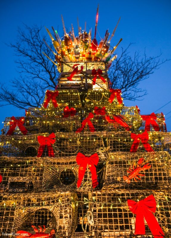 USA, Massachusetts, Cape Cod, Provincetown. Lobster trap Christmas Tree - Best Time to Visit Cape Cod