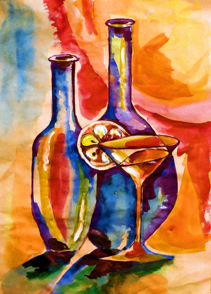 Wine and Bottle Painting - Romantic Things to do in Rocky Mount NC - 