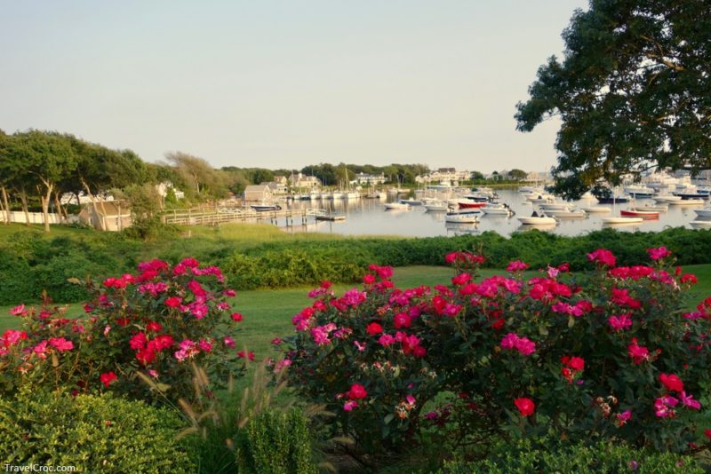 Wychmere Harbor on a summer afternoon in Harwich, Cape Cod, Massachusetts; horizontal.