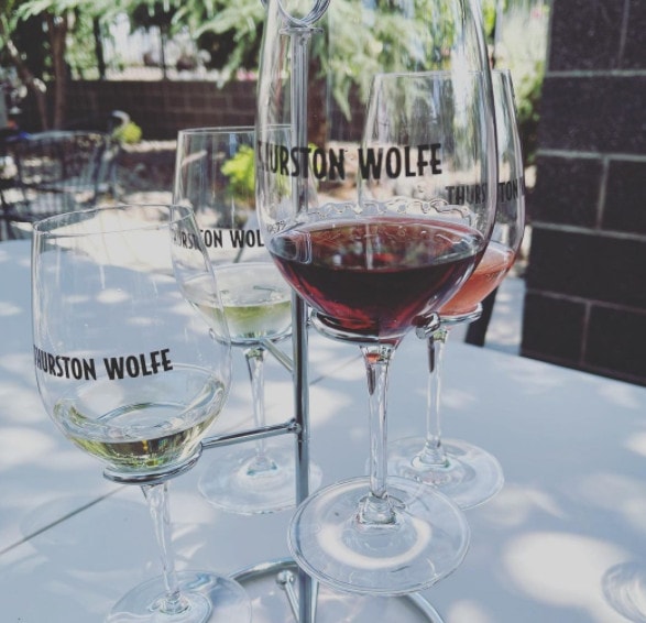 Red wine tasting at Thurston Wolfe Winery - Prosser Washington Wineries