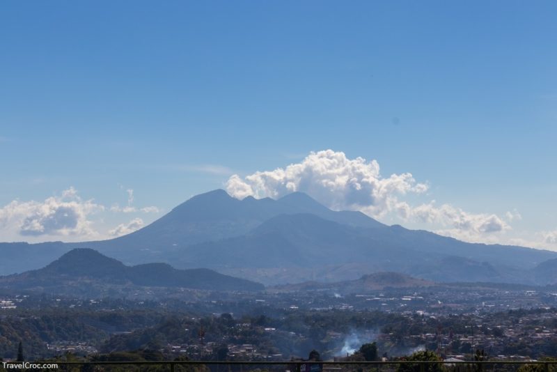 View of Pacaya volcano on a sunny day from Guatemala city - Weather by Season
