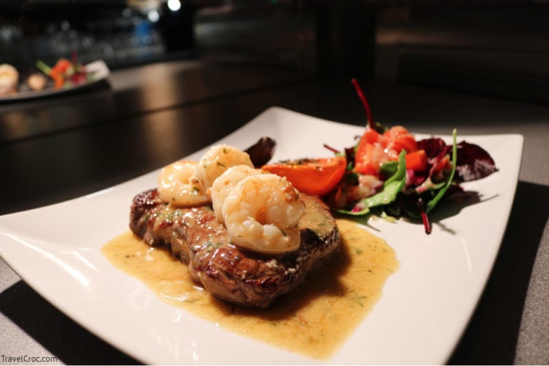 Ribeye steak with garlic king prawns and confit tomato - Places to Eat in Payson, AZ