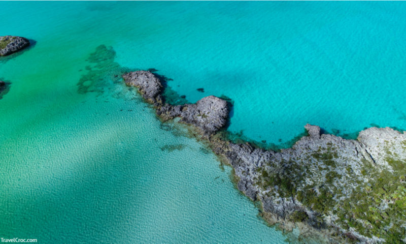 Shroud Cay Exuma Bahamas Aerial View of Water - Bahamas Island Hopping
