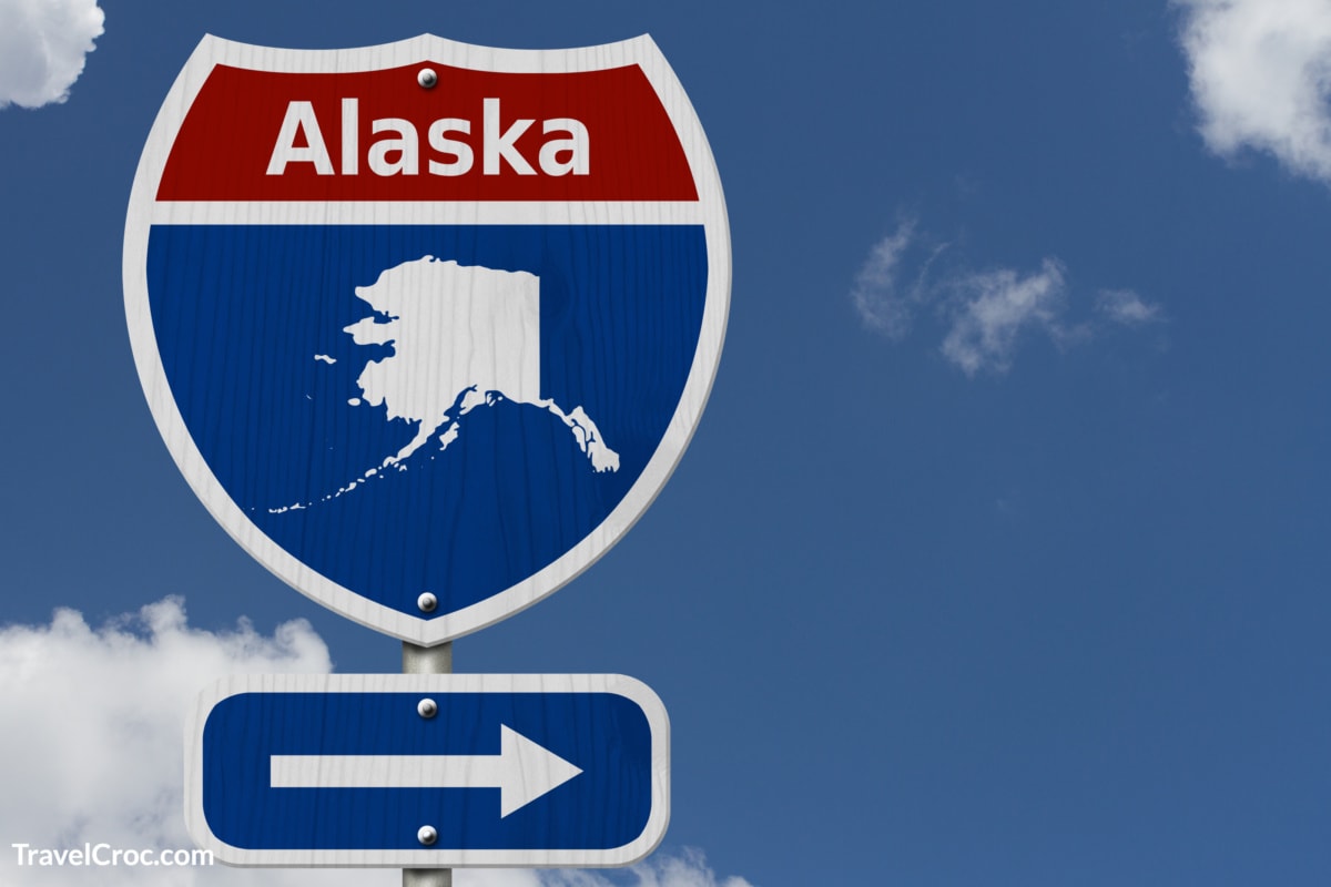 Sign of Alaska When you drive to alaska