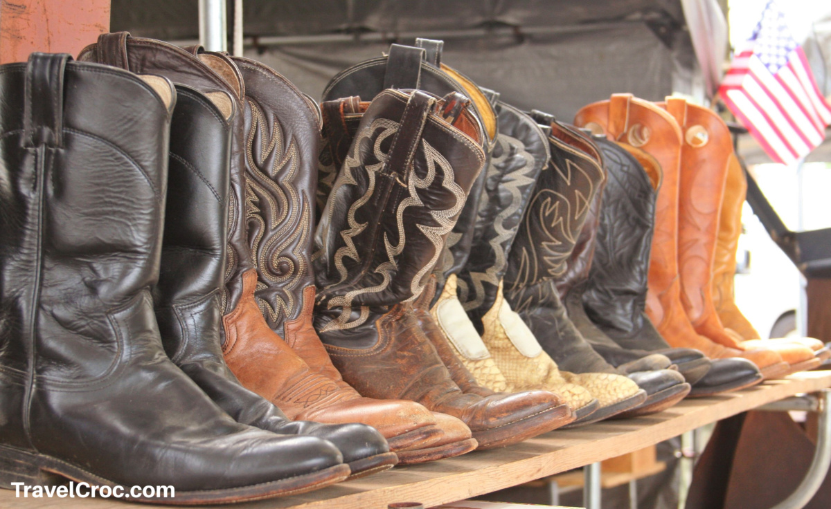 Boots at flea markets in Dallas