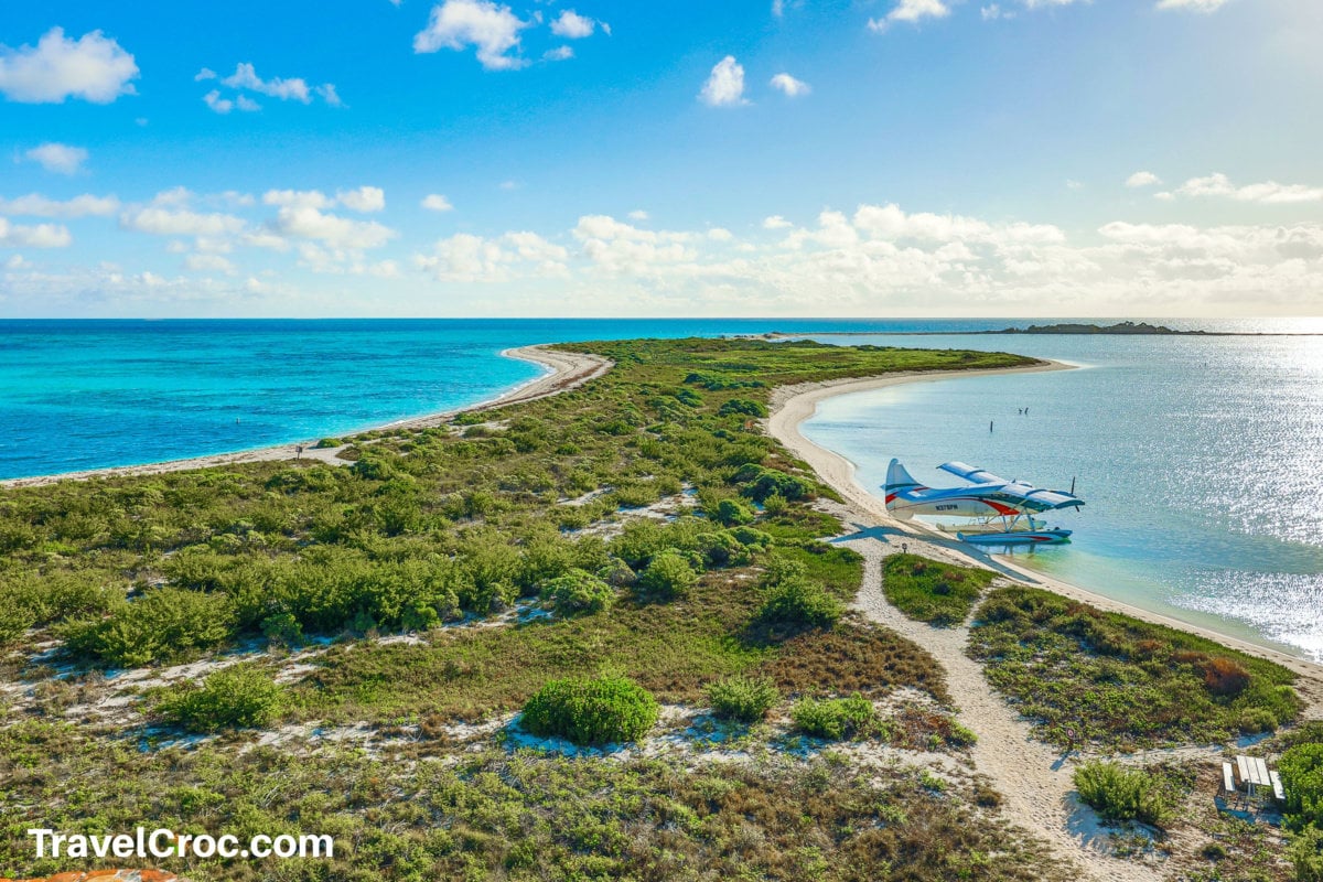 Clear water beach in Dry Tortugas Florida