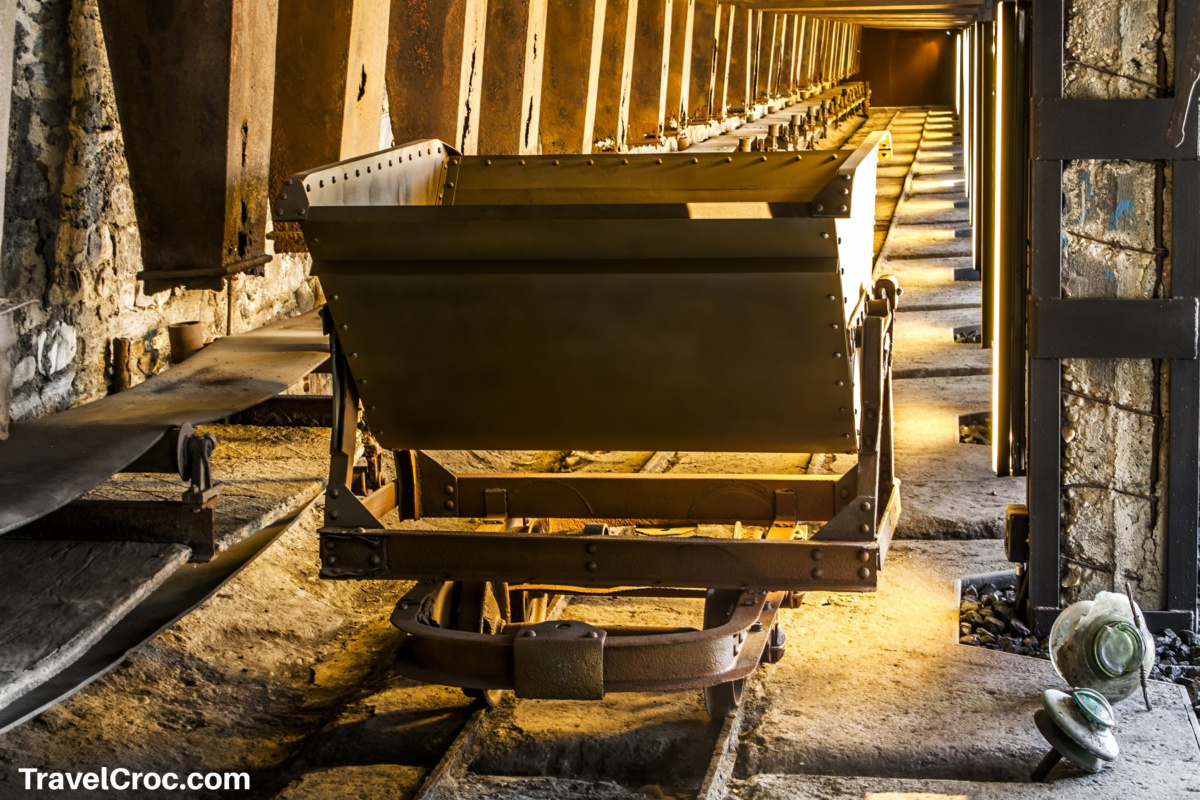 Old coal mine wagon