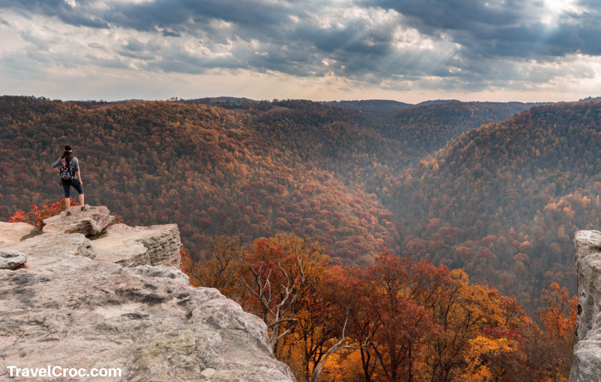 Raven Rock overlook at Coopers Rock State Forest West Virginia