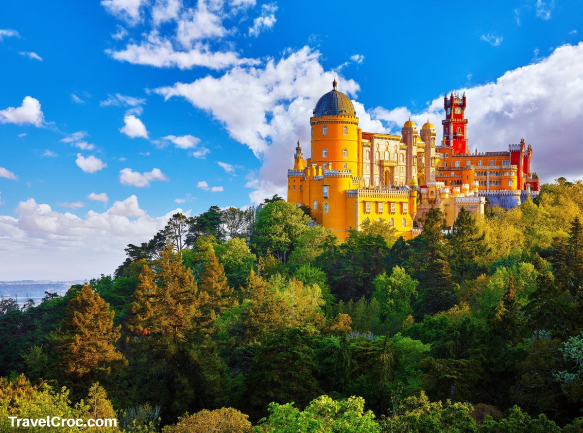 Palace of Pena in Sintra. Lisbon, Portugal.