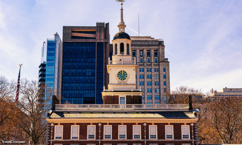 Front view of Independence Hall, Philadelphia, Pennsylvania, USA.