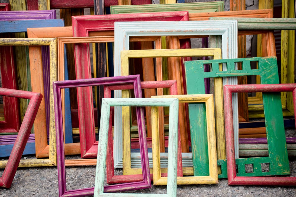 Rainbow Artist Frames from a Flea Market in San Francisco