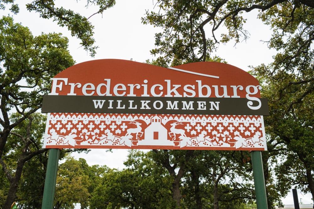 Fredericksburg, Texas Welcome Sign