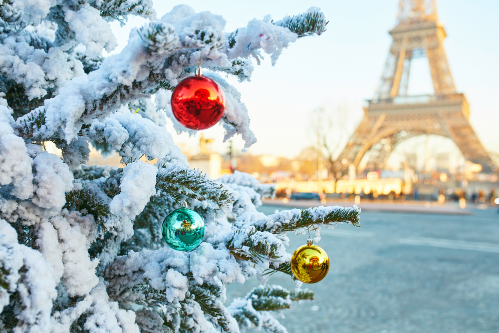 Christmas Tree by the Eiffel Tower