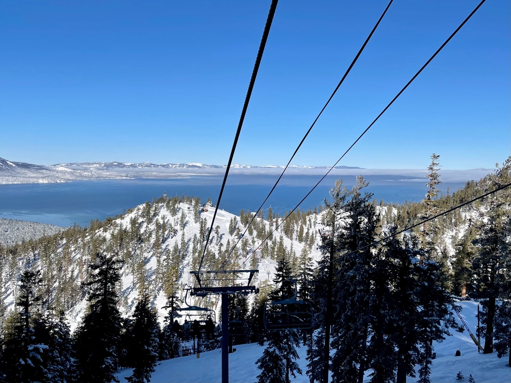 Ski lift in Nevada.